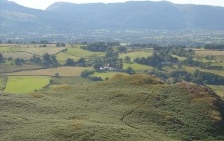 Nest Barn and Keswick from High Rigg